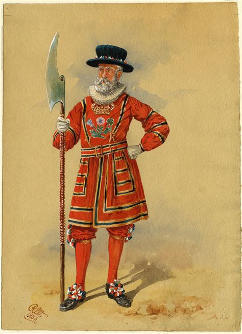 Yeoman Of The Guard 1886 Military Uniforms Military Art Edwardian Era