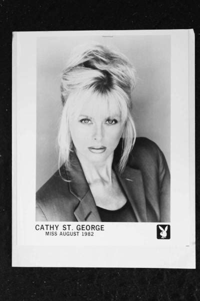 Cathy St George Signed Autograph And Photo Set Playboy Playmate