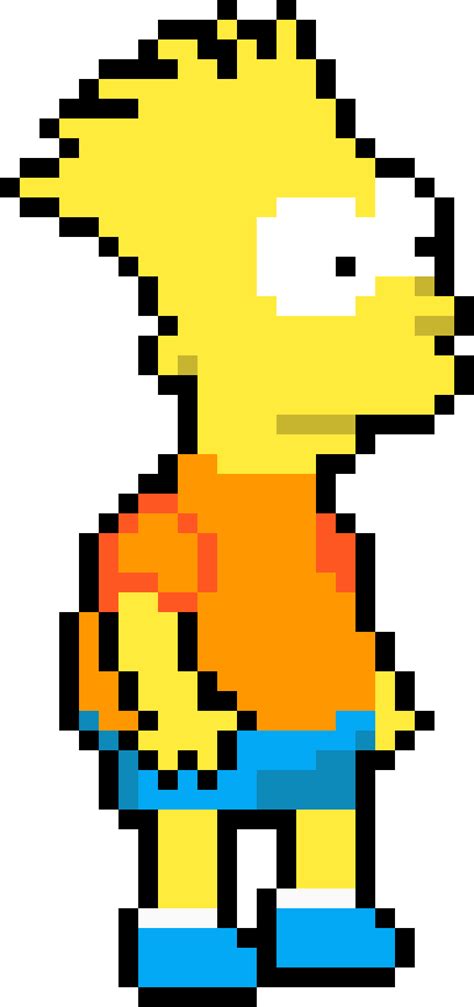Editing Bart Simpson Free Online Pixel Art Drawing Tool Pixilart