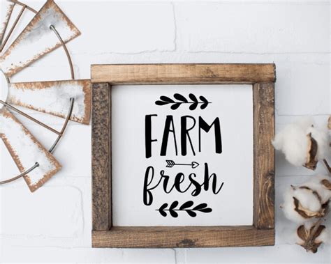 Farm Fresh Farmhouse Sign Kitchen Signs Farmhouse Signs Etsy