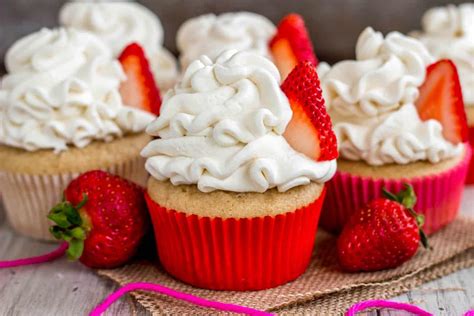 Strawberry Shortcake Cupcakes Sprinkle Some Sugar