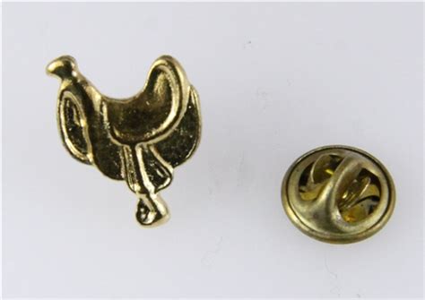 6030249 Western Horse Saddle Lapel Pin Tie Tack Brooch Cowgirl Cowboy
