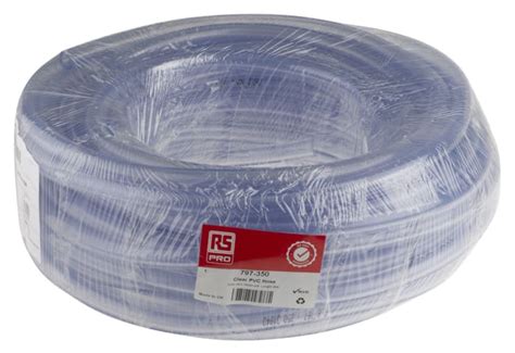 RS PRO RS PRO Transparent PVC Flexible Tubing 25m 8mm Inner