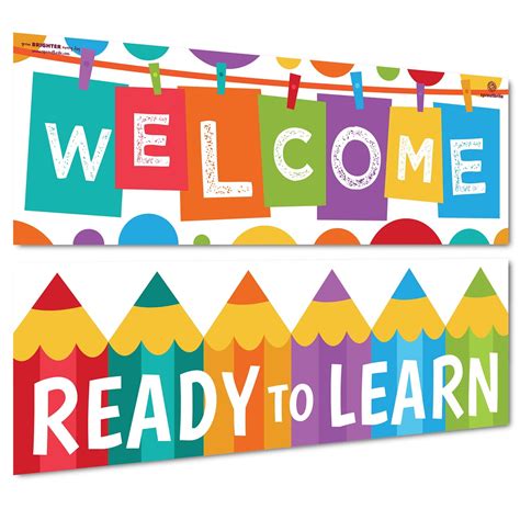 Sproutbrite Welcome Classroom Decorations Banner Posters For Teachers