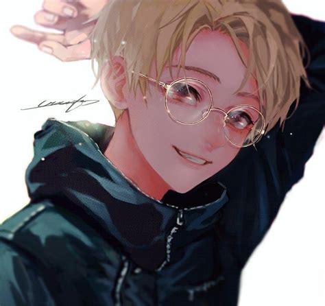 Handsome Anime Nerd Anime Boy With Glasses Anime