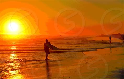 Sunset Surf In Newport Beach Ca By Dominic Rubino Photo Stock Studionow