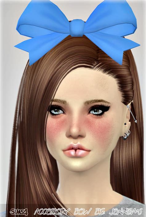 Big Bow Hair Accessory Sims 4 Headwear