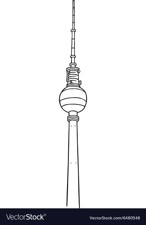 The Fernsehturm Berlin TV Tower Is A Television Tower In Central