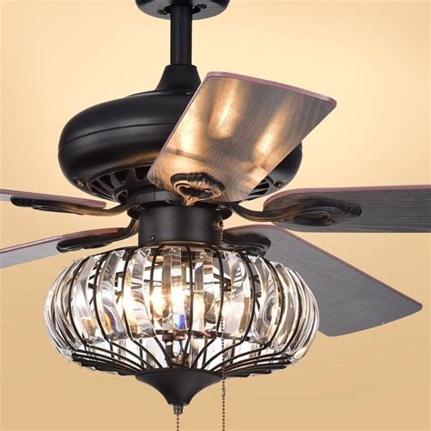 Make your porch or patio the place to gather with our outdoor ceiling lights. Chrysaor 3-light Crystal Matte Black Ceiling Fan (Optional ...