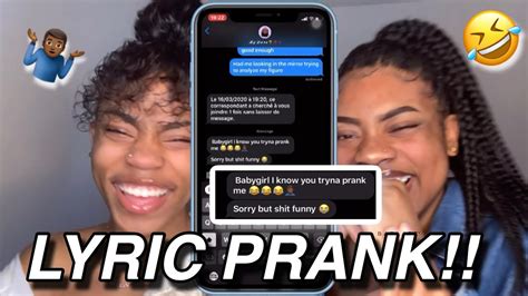 Just change your friend's phone settings so it autocorrects it's, its, their, there, they're, your, and you're to their grammatically inaccurate counterparts. LYRIC PRANK ON MY BOYFRIEND!! (EXTREMELY FUNNY) - YouTube