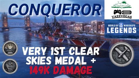 1st Clear Skies Medal Lets Play Conqueror World Of Warships