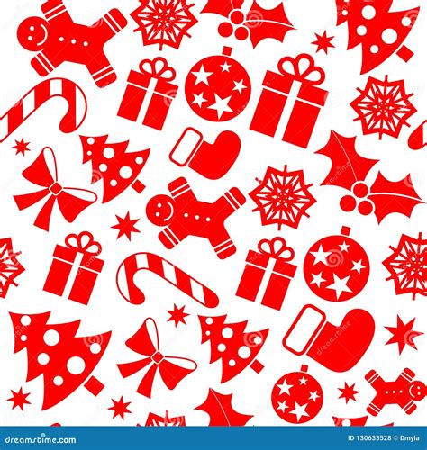 Festive Christmas Wrapping Paper Stock Vector Illustration Of T