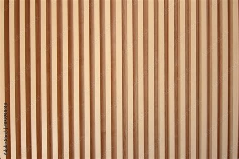 Light Brown Slats Of Wood Lines Of Wooden Slats Form A Striped Texture