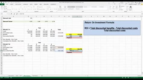 Roi Template In Excel