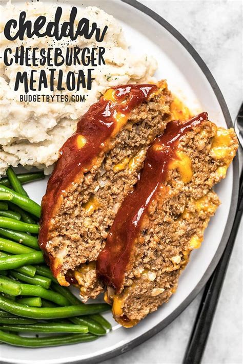 An easy game day recipe for your upcoming super bowl party! Cheddar Cheeseburger Meatloaf | Recipe | Cheeseburger ...