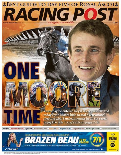 Racing Post 20th June Racing Post Running Auto Racing