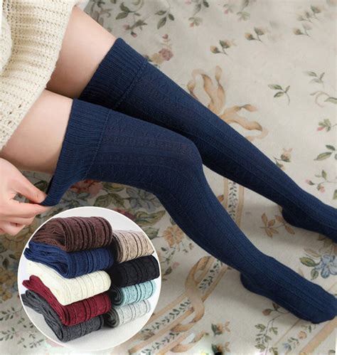 La Maxpa Women Winter Thicken Warm Cotton Stockings Fashion Thigh High