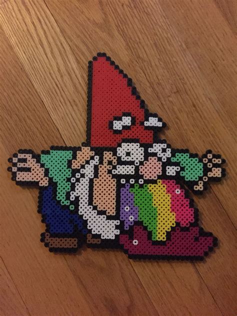 Puking Rainbows Gnome Gravity Falls Perler Beads Diy Perler Bead