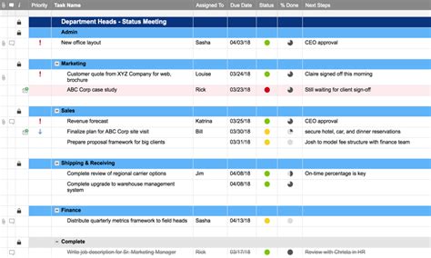 Meeting Action Items Tracker Template With Log Smartsheet