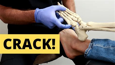 How To Adjust Crack The Ankle And Foot Youtube