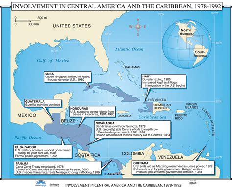 Universal Map Us History Wall Maps Us Intervention In Latin America And Caribbean Wayfair