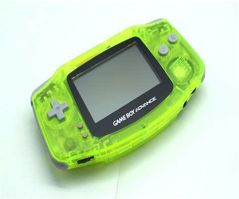 The gba is part of the sixth generation of video game consoles. Nintendo Gameboy Advance GBA Acid Green | Baxtros