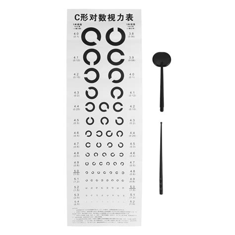Buy Iplusmile Eye Chart Set With Hand Pointer Wall Eye Exam Chart