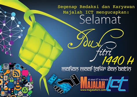 Jika temen tertarik dengan bingkai twibbon hari raya idul fitri 2021 diatas bisa sobat buat disini. Majalah ICT - Selamat Hari Raya Idul Fitri 1440 H - Mohon ...