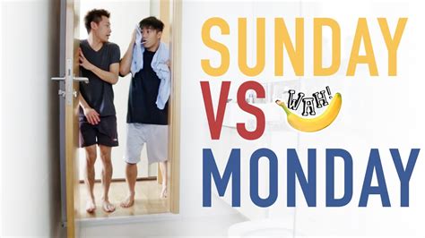 Monday is the first day of the work week. Sunday vs Monday - YouTube