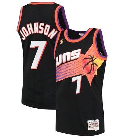 Phoenix Suns Kevin Johnson Mitchell And Ness Black 1996 97 Hardwood