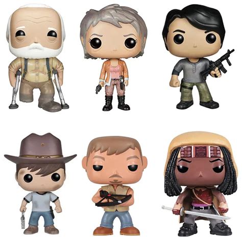 Pop Walking Dead Carl Daryl Michonne Carol Hershel Action Figure A Gtc Action Figures Toys And Hobbies