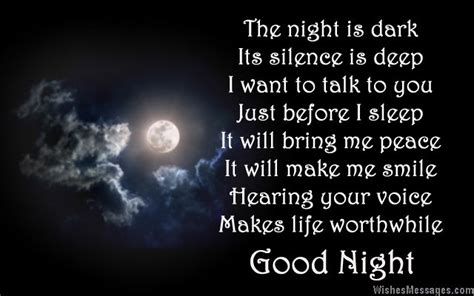 Sending a funny good night message to make them smile or laugh is one of the best ways to wish your friends, boyfriend, girlfriend, husband, wife or i want to talk but, i keep dropping my phone on my face. Good Night Poems for Boyfriend - WishesMessages.com