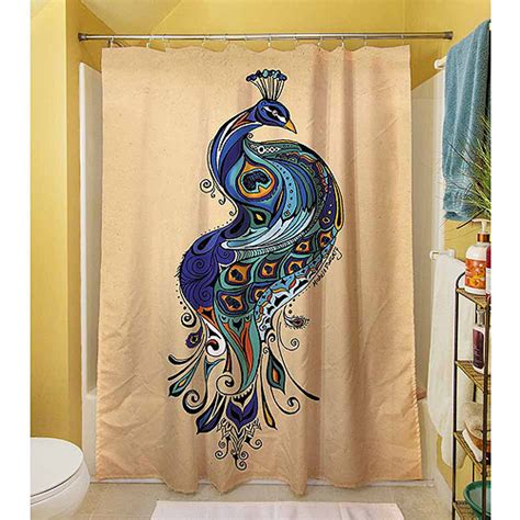 Shop shower curtains online at acehardware.com and get free store pickup at your neighborhood ace. Thumbprintz Peacock Shower Curtain, 71" x 74" - Walmart ...