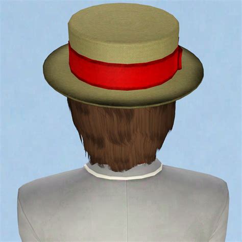 My Sims 3 Blog Boater Hat Dehairified And Made Accessory By Traelia