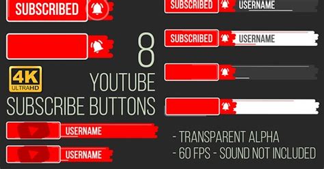 Youtube Subscribe Button 4k By Ealo On Envato Elements