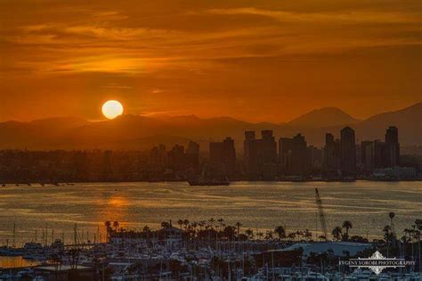 Sunrise Over Downtown By Evgeny Yorobe San Diego Reader Morning