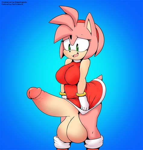 Rule 34 1futa 2017 Absurd Res Amy Rose Anthro Argento Balls Big Balls