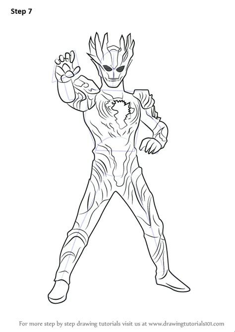 Ultraman Zero Coloring Pages Sketch Coloring Page