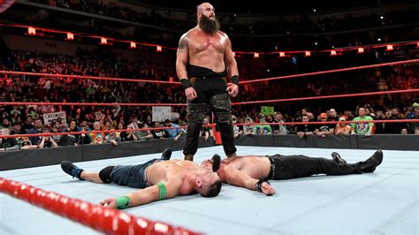 John Cena Vs Braun Strowman Vs Elias Winner Enters The Elimination