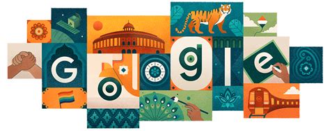 Nd red fort on yellow and white background. India Independence Day 2019