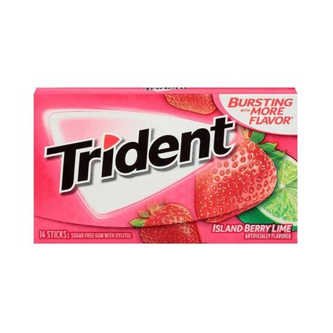 Trident Gum Island Berry Lime 14 Pieces American Food Mart