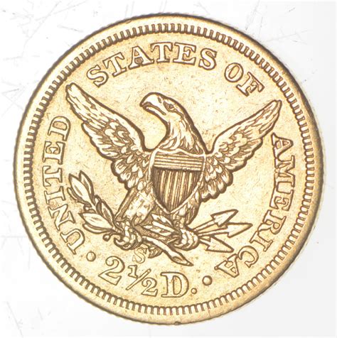 1857 S 250 Liberty Head Gold Quarter Eagle Property Room