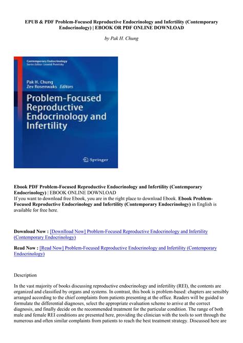 Pdf Problem Focused Reproductive Endocrinology And Infertility