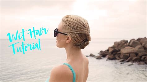 Twist damp hair into 4 or more buns and let them air dry for extra volume. Beach hairstyle - Easy Beach Bun Twist Tutorial | Easy ...
