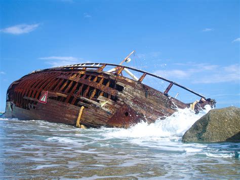 Old Sailing Ship Sea Storm Stock Photos Download 431