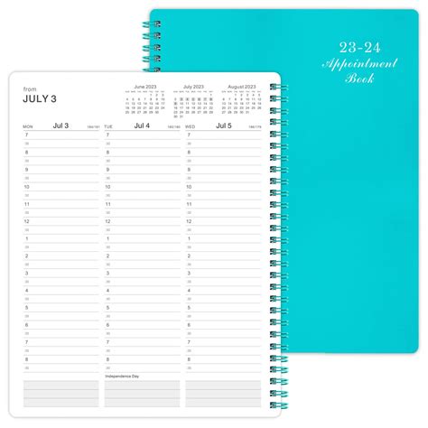 Buy Weekly Appointment Book And Planner 2023 2024 Daily Hourly Planner 2023 2024 8 X 10 July