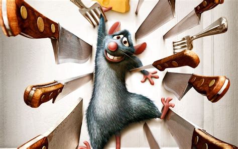 Ratatouille Rats Painting Art Spoon Hd Wallpaper Rare Gallery