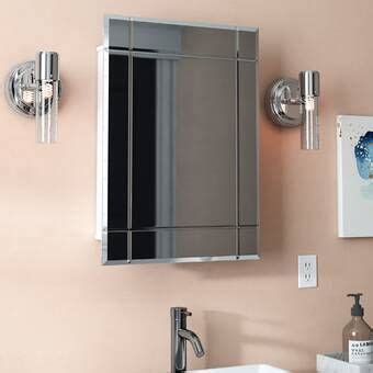 Shop surface mount medicine cabinets that combine the best in style and function. Searle Surface Mount Framed 3 Door Medicine Cabinet with 2 ...