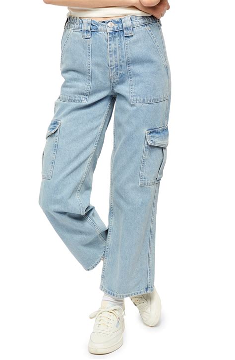 Womens Bdg Urban Outfitters Skate Cargo Jeans Size 32 White In 2020