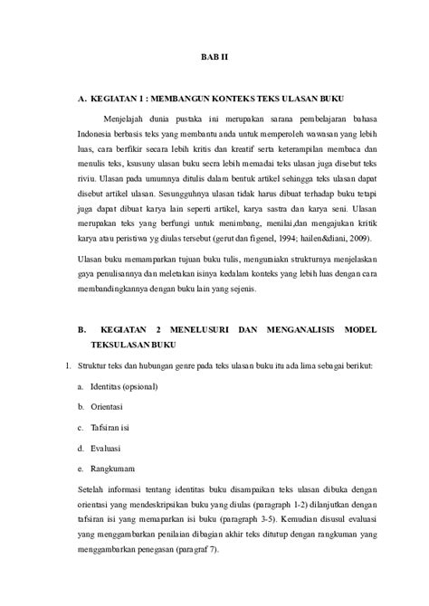 Daftar isi 1 pengertian teks ulasan2 pengertian ulasan menurut para ahli2.1 sitepu (2013)2.2 gorys keraf , 1994;2742.3 yus rusyana (1996:1)3. Manfaat Teks Ulasan - Pengertian Teks Ulasan Struktur ...